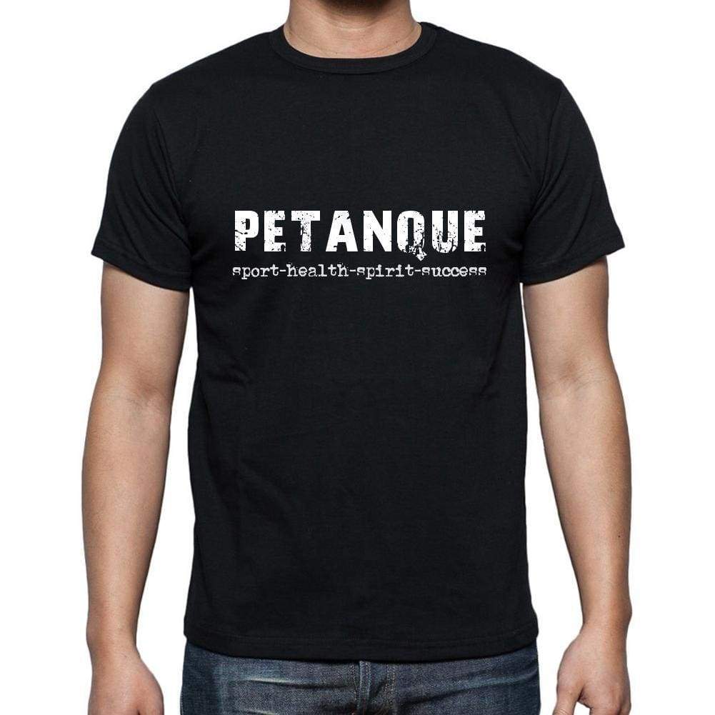 Petanque Sport-Health-Spirit-Success Mens Short Sleeve Round Neck T-Shirt 00079 - Casual