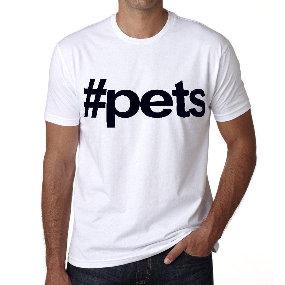 Pets Hashtag Mens Short Sleeve Round Neck T-Shirt 00076