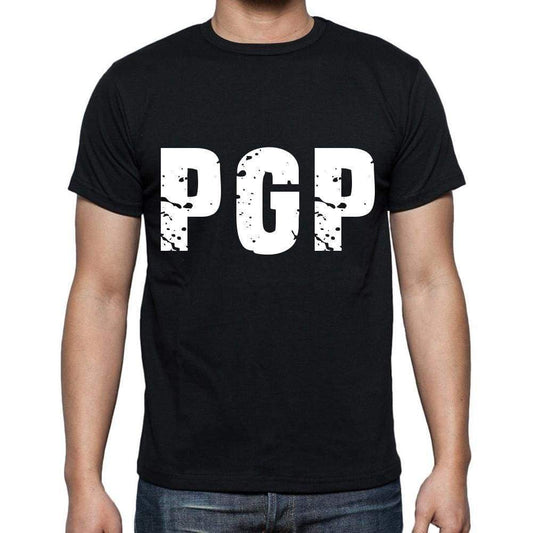 Pgp Men T Shirts Short Sleeve T Shirts Men Tee Shirts For Men Cotton Black 3 Letters - Casual