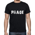 phage Men's Short Sleeve Round Neck T-shirt , 5 letters Black , word 00006