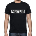 Philatelist t shirt, mens t-shirt, occupation, S Size, Black, Cotton