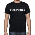 philippines Men's T-Shirt Short Sleeve Round Neck Black t shirt for men