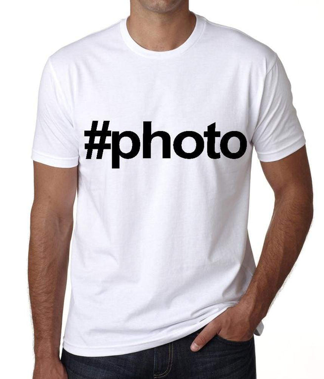 photo Hashtag Men's Short Sleeve Round Neck T-shirt 00076 affordable organic t-shirts beautiful designs