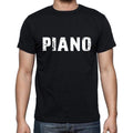 piano, French Dictionary, Men's Short Sleeve Round Neck T-shirt 00009
