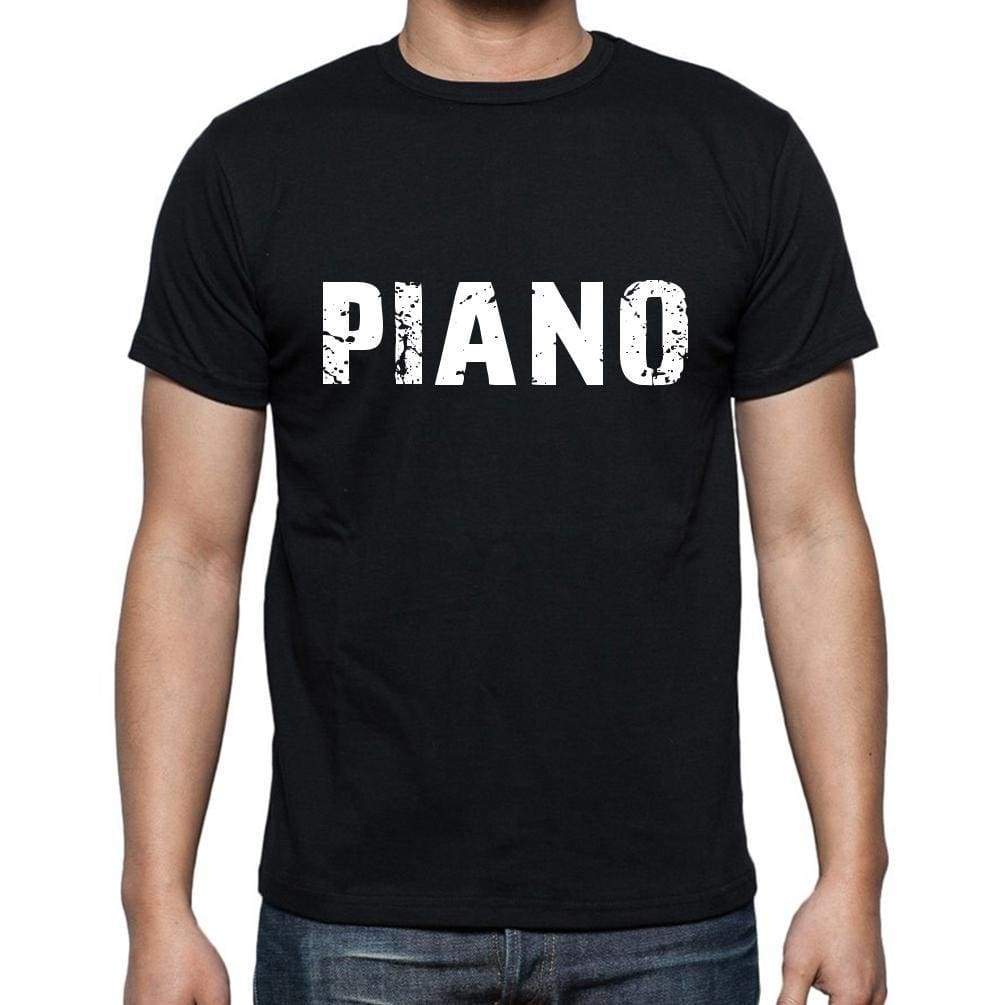 Piano French Dictionary Mens Short Sleeve Round Neck T-Shirt 00009 - Casual