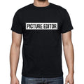 Picture Editor t shirt, mens t-shirt, occupation, S Size, Black, Cotton