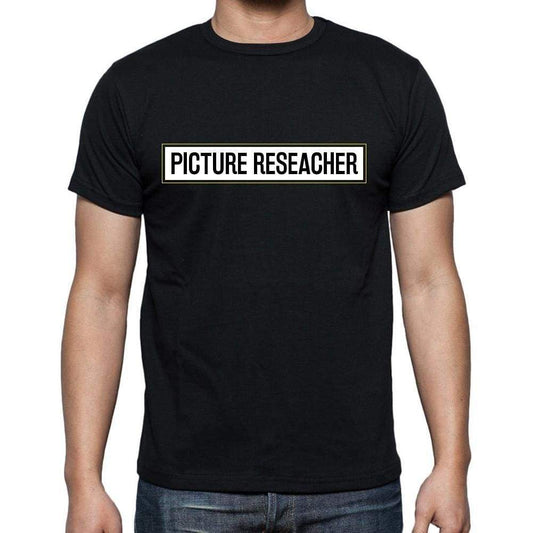 Picture Reseacher T Shirt Mens T-Shirt Occupation S Size Black Cotton - T-Shirt