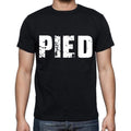pied Men's Short Sleeve Round Neck T-shirt 00016