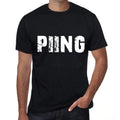 piing Men's Retro T shirt Black Birthday Gift 00553