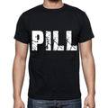 pill , white letters, Men's Short Sleeve Round Neck T-shirt 00007
