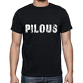 pilous ,Men's Short Sleeve Round Neck T-shirt 00004