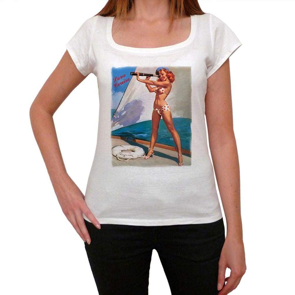 Pin-up spendid view T-shirt for women,short sleeve,cotton tshirt,women t shirt,gift - Carol