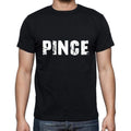 pince Men's Short Sleeve Round Neck T-shirt , 5 letters Black , word 00006