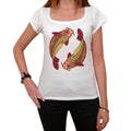 Pisces zodiac sign, White Women's T-shirt, 100% cotton 00214