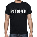 pitcher , white letters, Men's Short Sleeve Round Neck T-shirt 00007