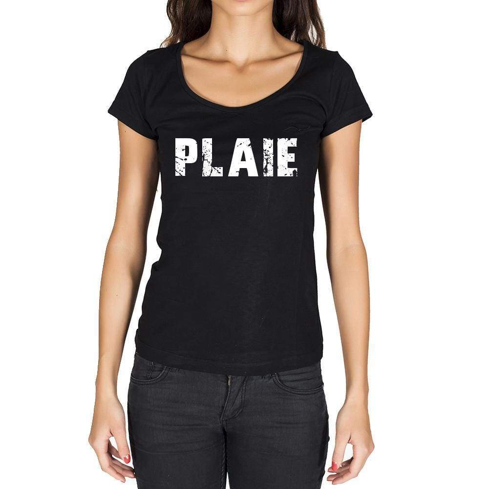 Plaie French Dictionary Womens Short Sleeve Round Neck T-Shirt 00010 - Casual