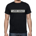 Planning Manager t shirt, mens t-shirt, occupation, S Size, Black, Cotton