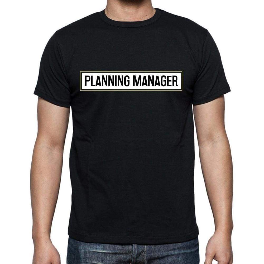 Planning Manager T Shirt Mens T-Shirt Occupation S Size Black Cotton - T-Shirt