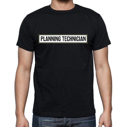 Planning Technician T Shirt Mens T-Shirt Occupation S Size Black Cotton - T-Shirt