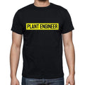 Plant Engineer t shirt, mens t-shirt, occupation, S Size, Black, Cotton