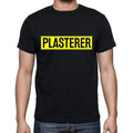 Plasterer t shirt, mens t-shirt, occupation, S Size, Black, Cotton
