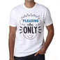 Pleasing Vibes Only White Mens Short Sleeve Round Neck T-Shirt Gift T-Shirt 00296 - White / S - Casual