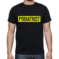 Podiatrist t shirt, mens t-shirt, occupation, S Size, Black, Cotton