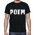 poem , white letters, Men's Short Sleeve Round Neck T-shirt 00007