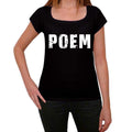 poem Women's T shirt Black Birthday Gift 00547