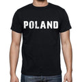 poland Men's T-Shirt Short Sleeve Round Neck Black t shirt for men