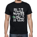 police, World Goes Round, Men's Short Sleeve Round Neck T-shirt 00082