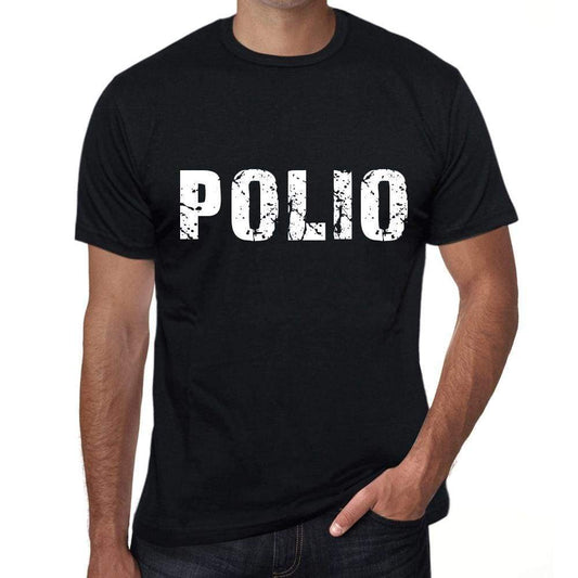 Polio Mens Retro T Shirt Black Birthday Gift 00553 - Black / Xs - Casual