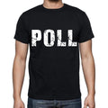 poll , white letters, Men's Short Sleeve Round Neck T-shirt 00007