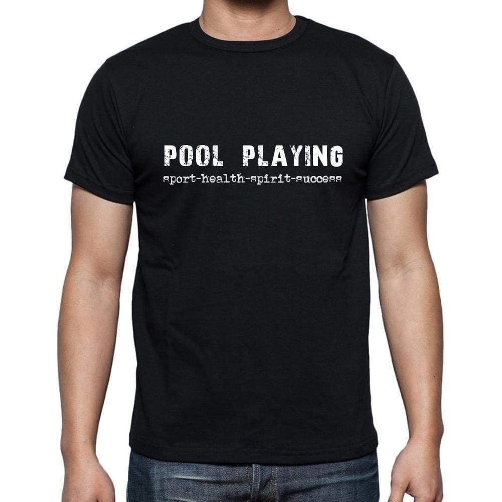 Pool Playing Sport-Health-Spirit-Success Mens Short Sleeve Round Neck T-Shirt 00079 - Casual