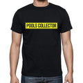 Pools Collector t shirt, mens t-shirt, occupation, S Size, Black, Cotton