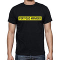 Portfolio Manager t shirt, mens t-shirt, occupation, S Size, Black, Cotton