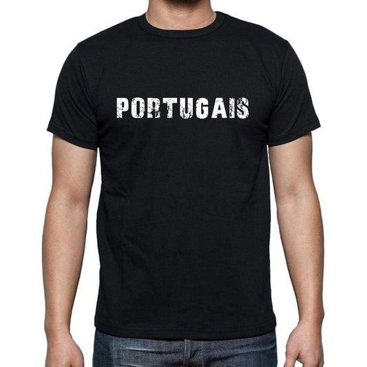 Portugais French Dictionary Mens Short Sleeve Round Neck T-Shirt 00009 - Casual