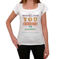 possible, Women's Short Sleeve Round Neck T-shirt 00024