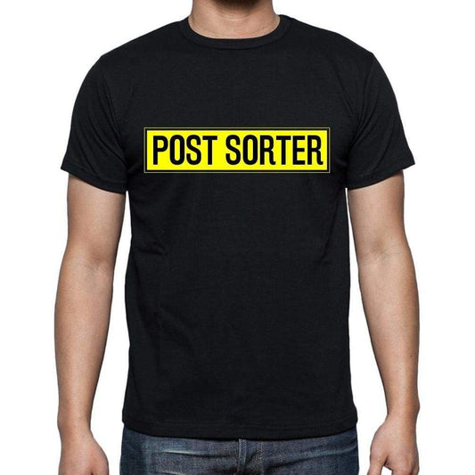 Post Sorter T Shirt Mens T-Shirt Occupation S Size Black Cotton - T-Shirt