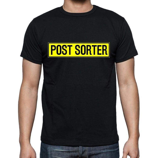 Post Sorter T Shirt Mens T-Shirt Occupation S Size Black Cotton - T-Shirt