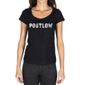 postlow, German Cities Black, Women's Short Sleeve Round Neck T-shirt 00002