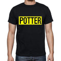 Potter t shirt, mens t-shirt, occupation, S Size, Black, Cotton