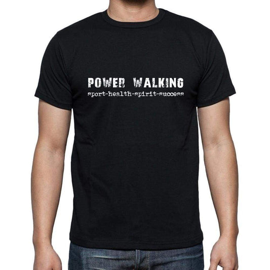 Power Walking Sport-Health-Spirit-Success Mens Short Sleeve Round Neck T-Shirt 00079 - Casual