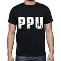 ppu men t shirts,Short Sleeve,t shirts men,tee shirts for men,cotton,black , 3 letters