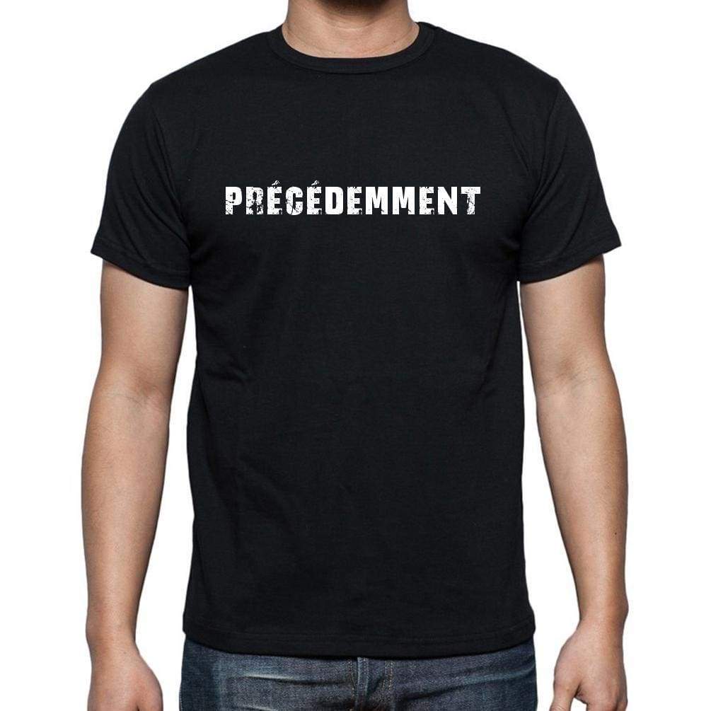 Précédemment French Dictionary Mens Short Sleeve Round Neck T-Shirt 00009 - Casual
