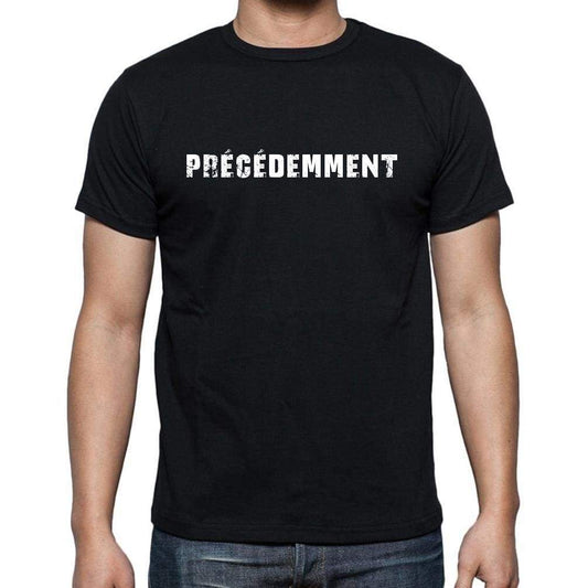 Précédemment French Dictionary Mens Short Sleeve Round Neck T-Shirt 00009 - Casual