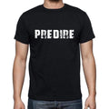 predire, Herren-Kurzarm-Rundhals-T-Shirt 00017