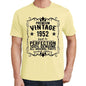 Premium Vintage Year 1952 Yellow Mens Short Sleeve Round Neck T-Shirt Gift T-Shirt 00348 - Yellow / S - Casual