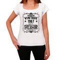 Premium Vintage Year 1967, White, Women's Short Sleeve Round Neck T-shirt, gift t-shirt 00368
