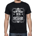 Premium Vintage Year 1976, Black, Men's Short Sleeve Round Neck T-shirt, gift t-shirt 00347